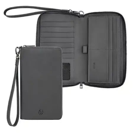 Double B Saffiano Passport Wallet by Hugo Boss