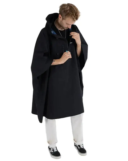 Dryrobe Black One Size Rainproof Poncho