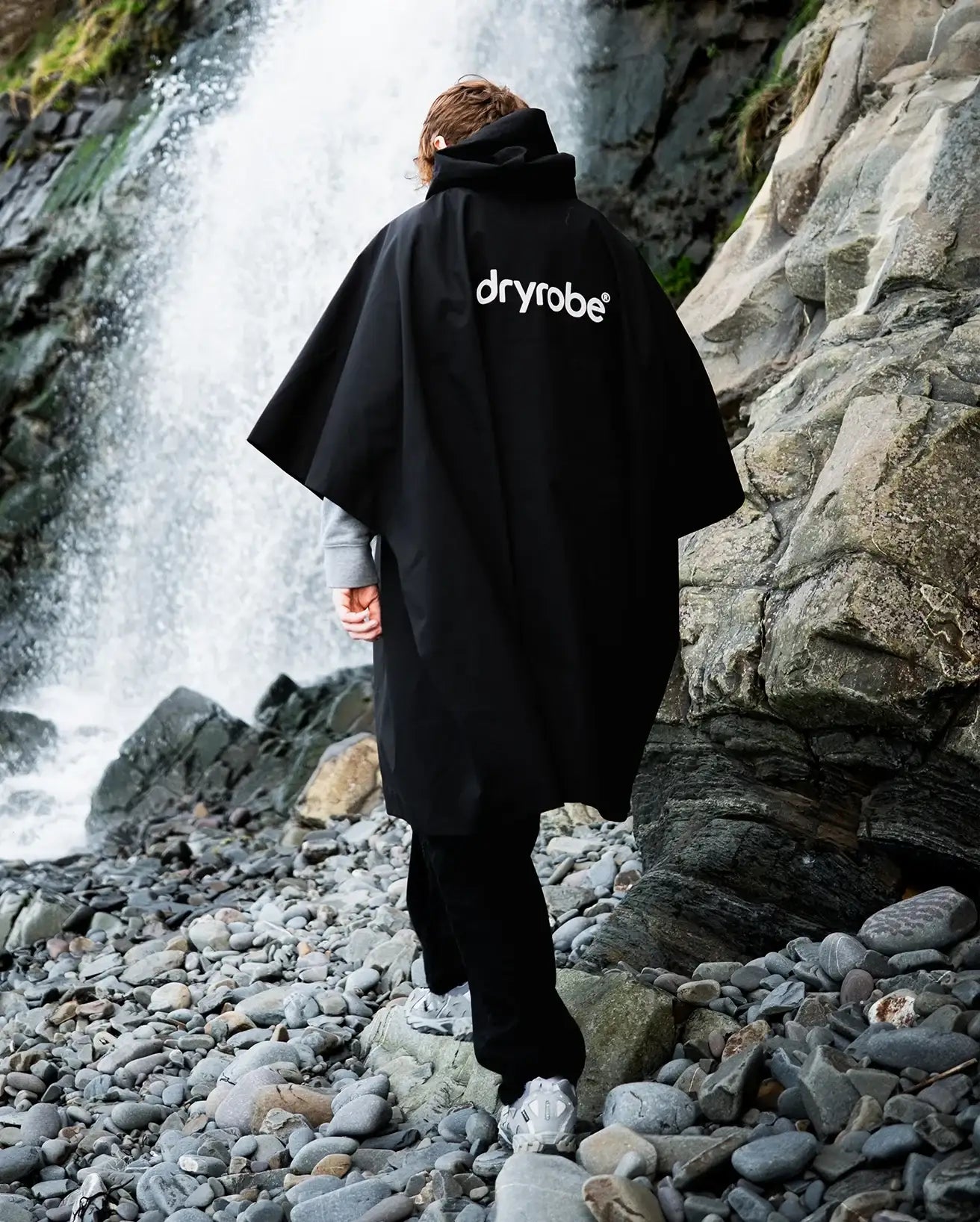 Dryrobe Black One Size Rainproof Poncho