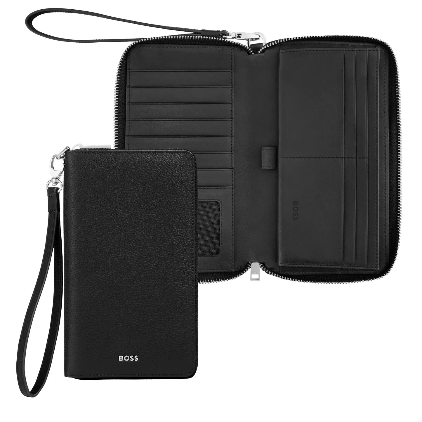 Grained Classic Travel Wallet by Hugo Boss