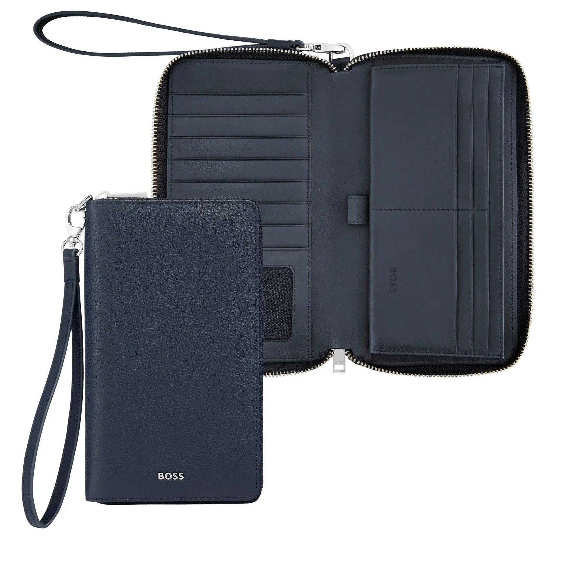 Grained Classic Travel Wallet by Hugo Boss