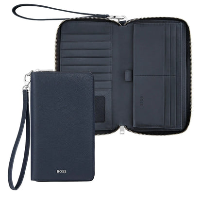 Grained Classic Travel Wallet by Hugo Boss