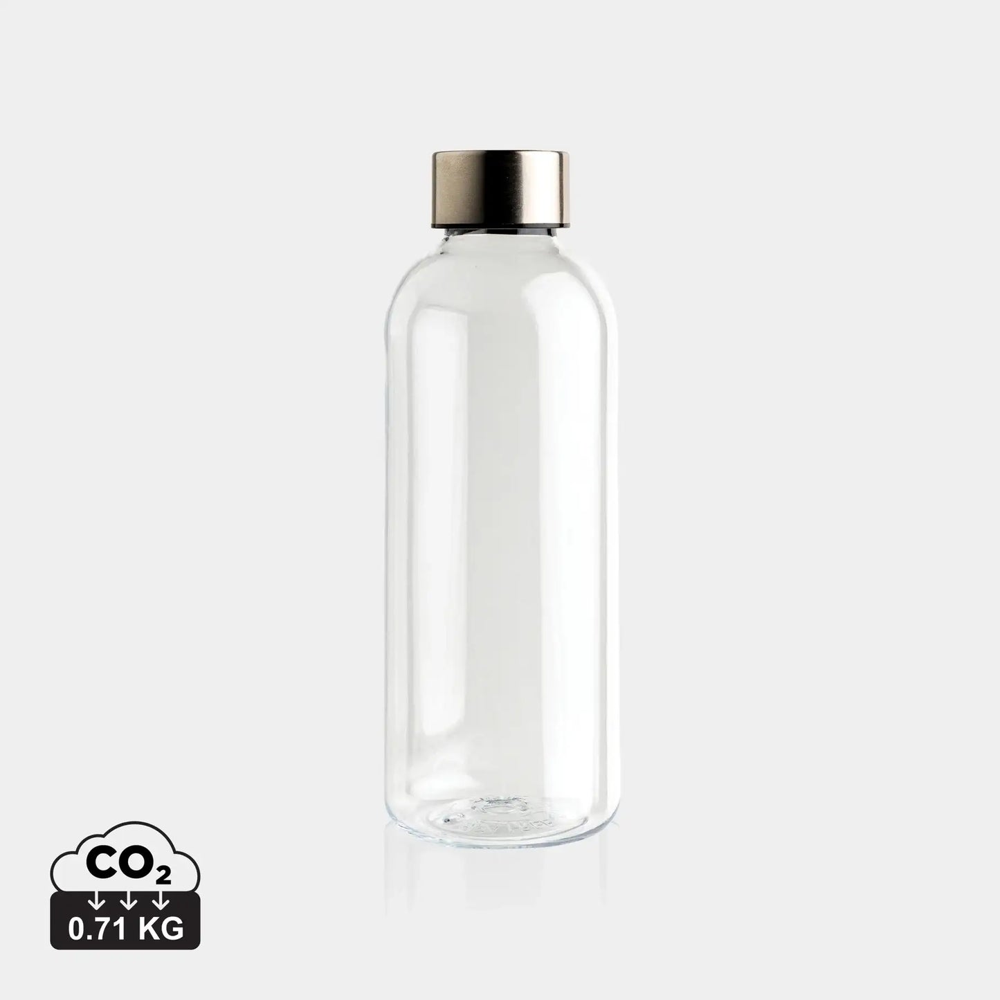 Leakproof water bottle with metallic lid