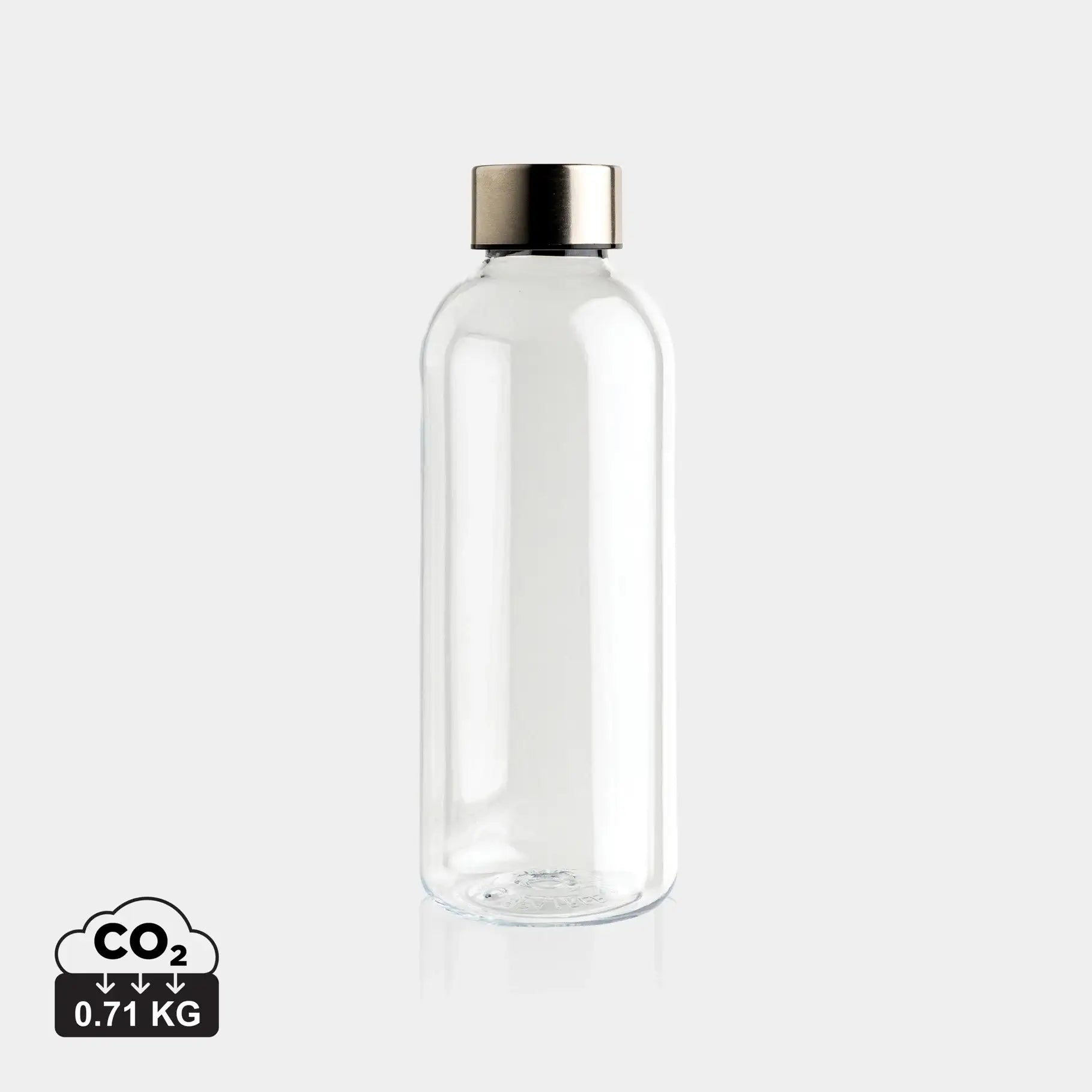 Leakproof water bottle with metallic lid