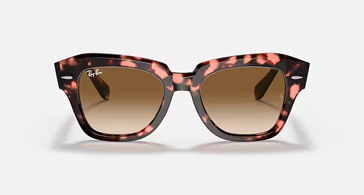 Ray-Ban State Street Fleck Sunglasses Pink Havana