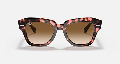 Ray-Ban State Street Fleck Sunglasses Pink Havana