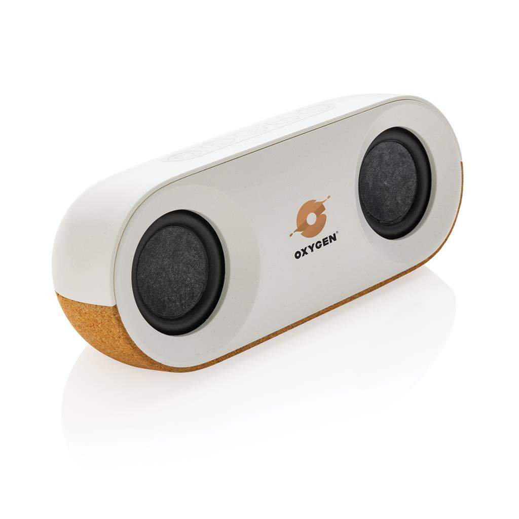 RCS recycled plastic and cork 10W speaker - The Luxury Promotional Gifts Company Limited