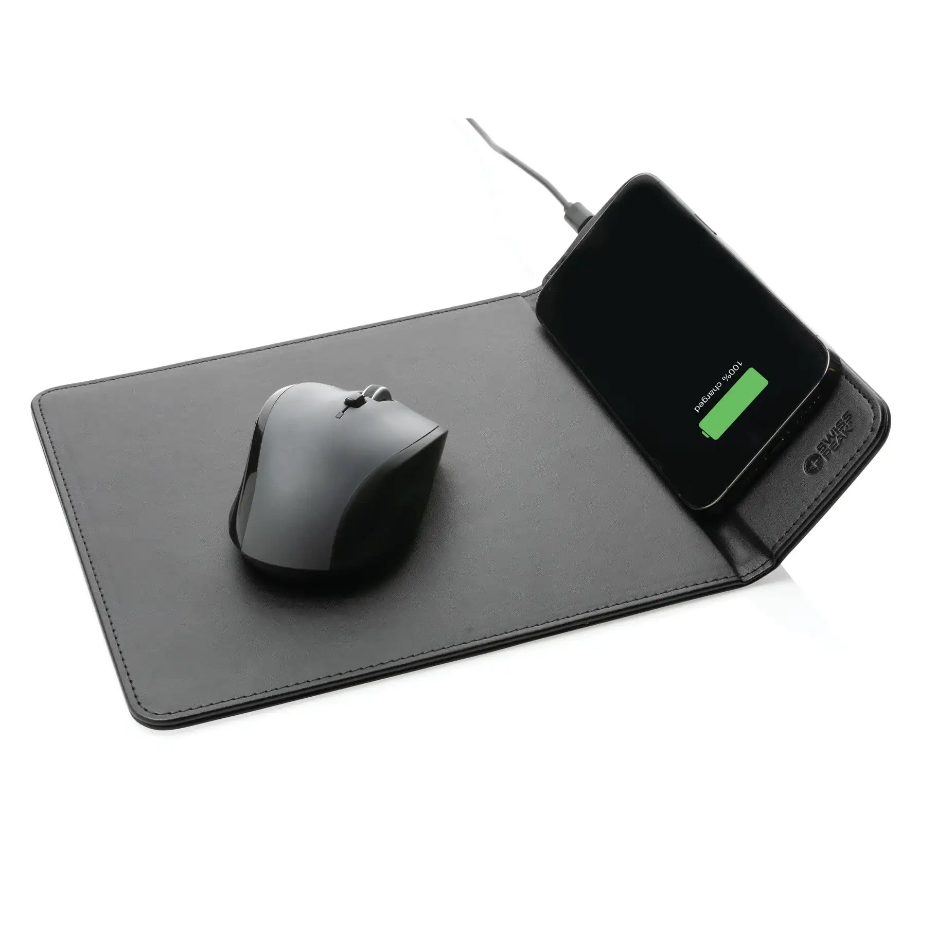 RCS recycled PU 10W wireless charging mousepad