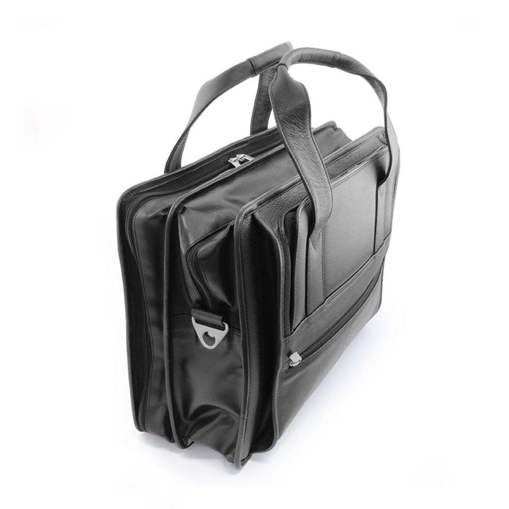 Sandringham Nappa Leather Carry on Flight Bag in black - The Luxury Promotional Gifts Company Limited