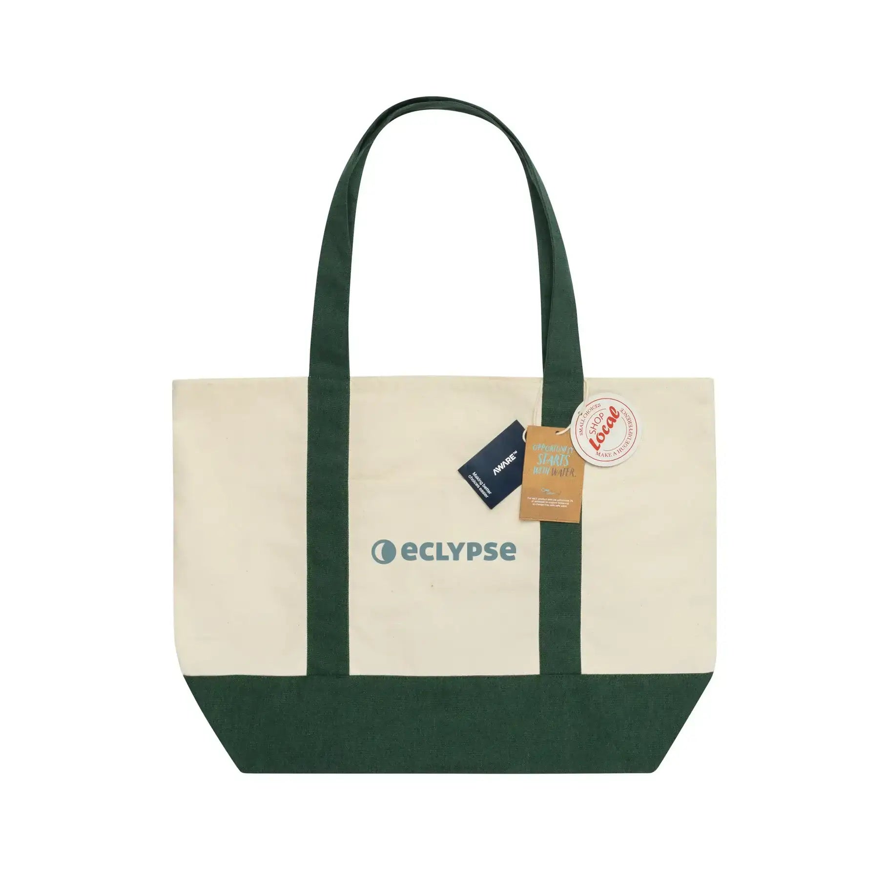 SHOP LOCAL AWARE™ recycled cotton 350gsm Tote bag