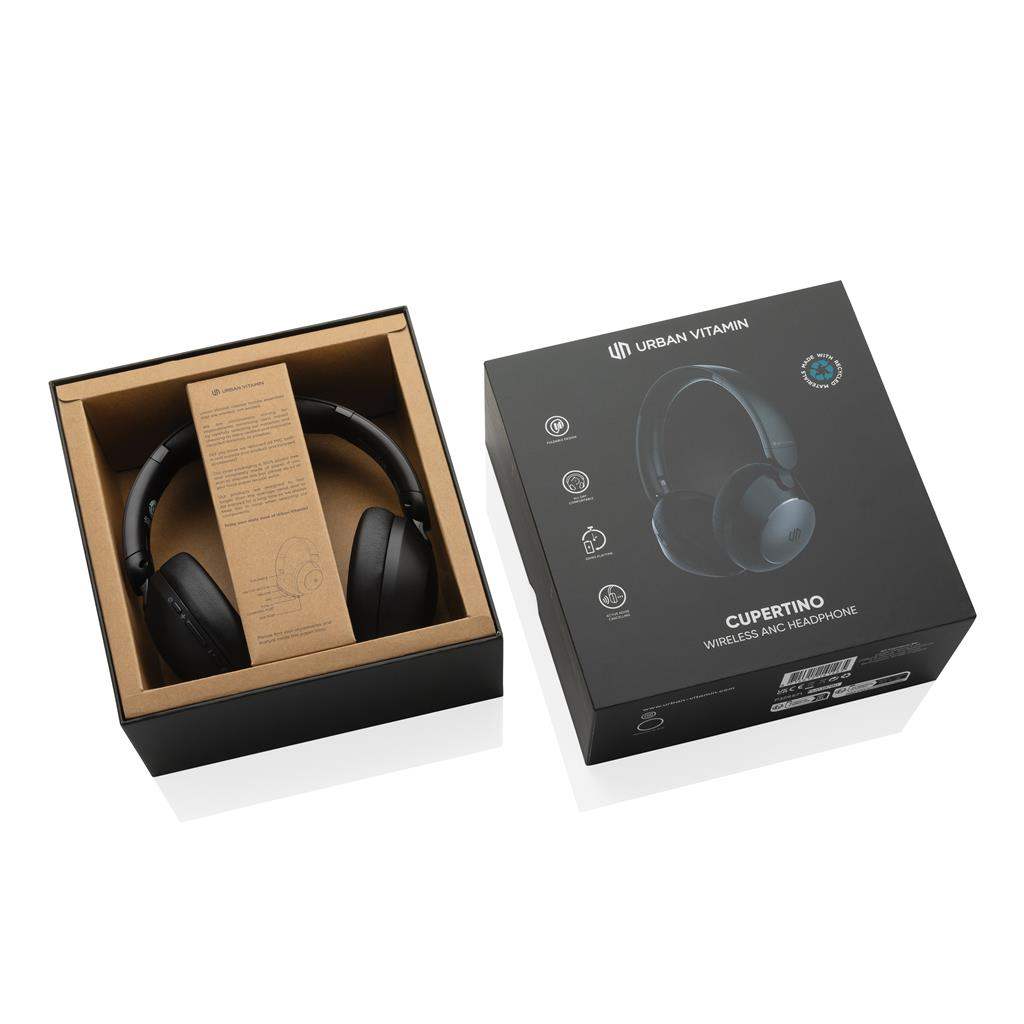 Urban Vitamin Cupertino RCS rplastic ANC headphone - The Luxury Promotional Gifts Company Limited