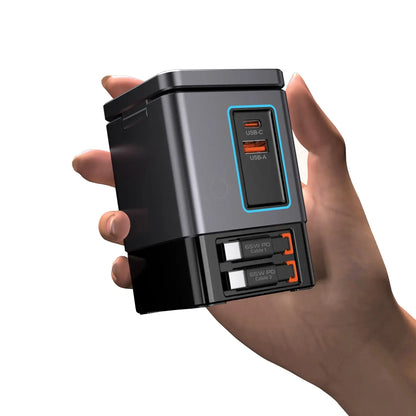 Urban Vitamin Sacramento 105W GAN charger+retractable cables