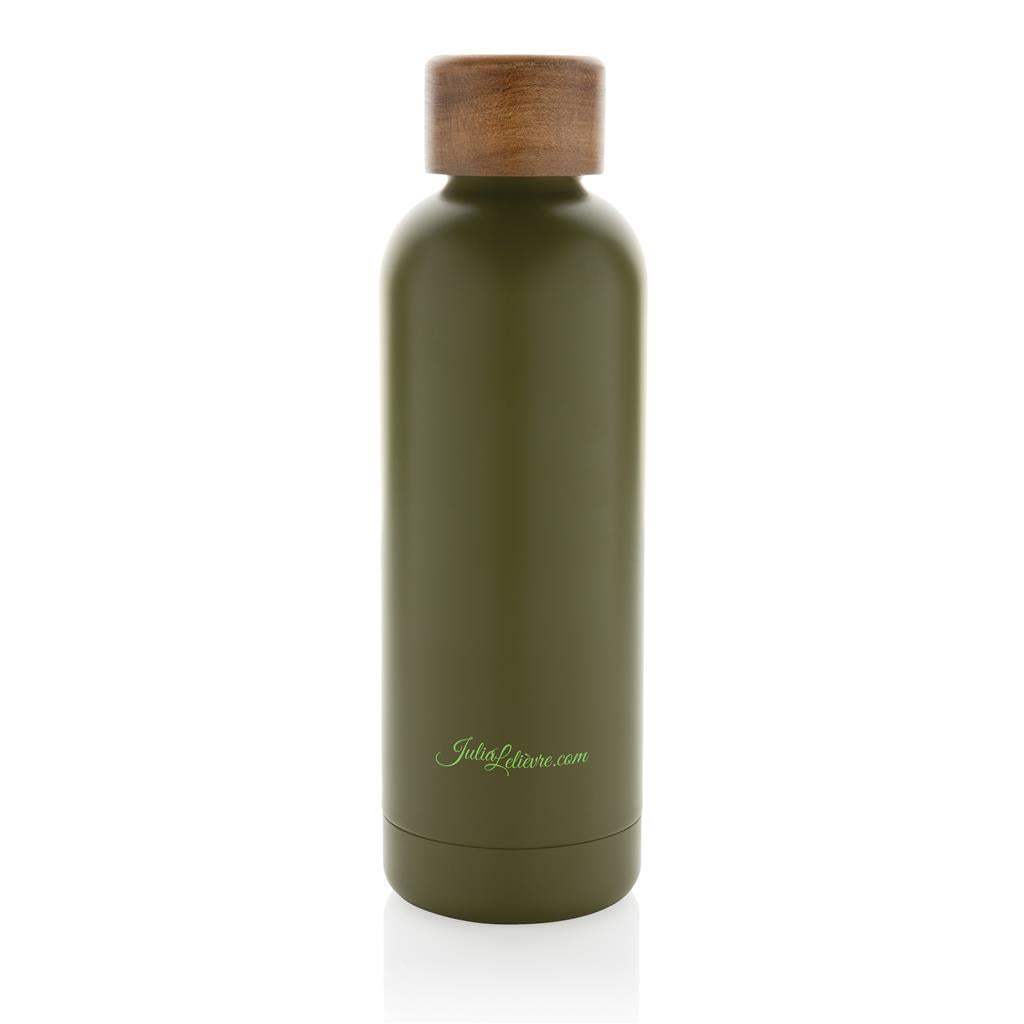 Wood RCS Certified Recycled Stainless Steel Vacuum Bottle