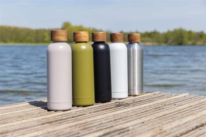 Wood RCS Certified Recycled Stainless Steel Vacuum Bottle