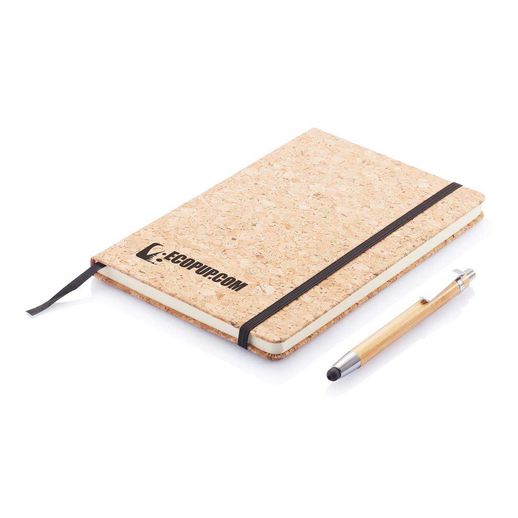 A5 Notebook with Bamboo Stylus Pen - The Luxury Promotional Gifts Company Limited