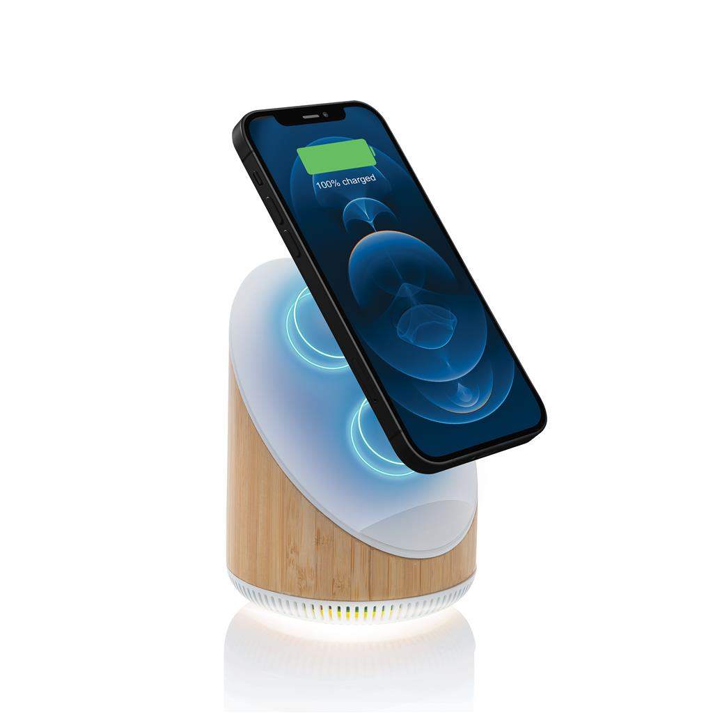 Bamboo 5W Speaker with 15W Wireless Charger - The Luxury Promotional Gifts Company Limited