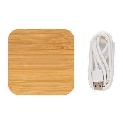 Bamboo 5W Wireless Charger with USB Ports
