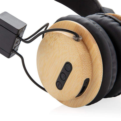 Bamboo Wireless Headphone - The Luxury Promotional Gifts Company Limited