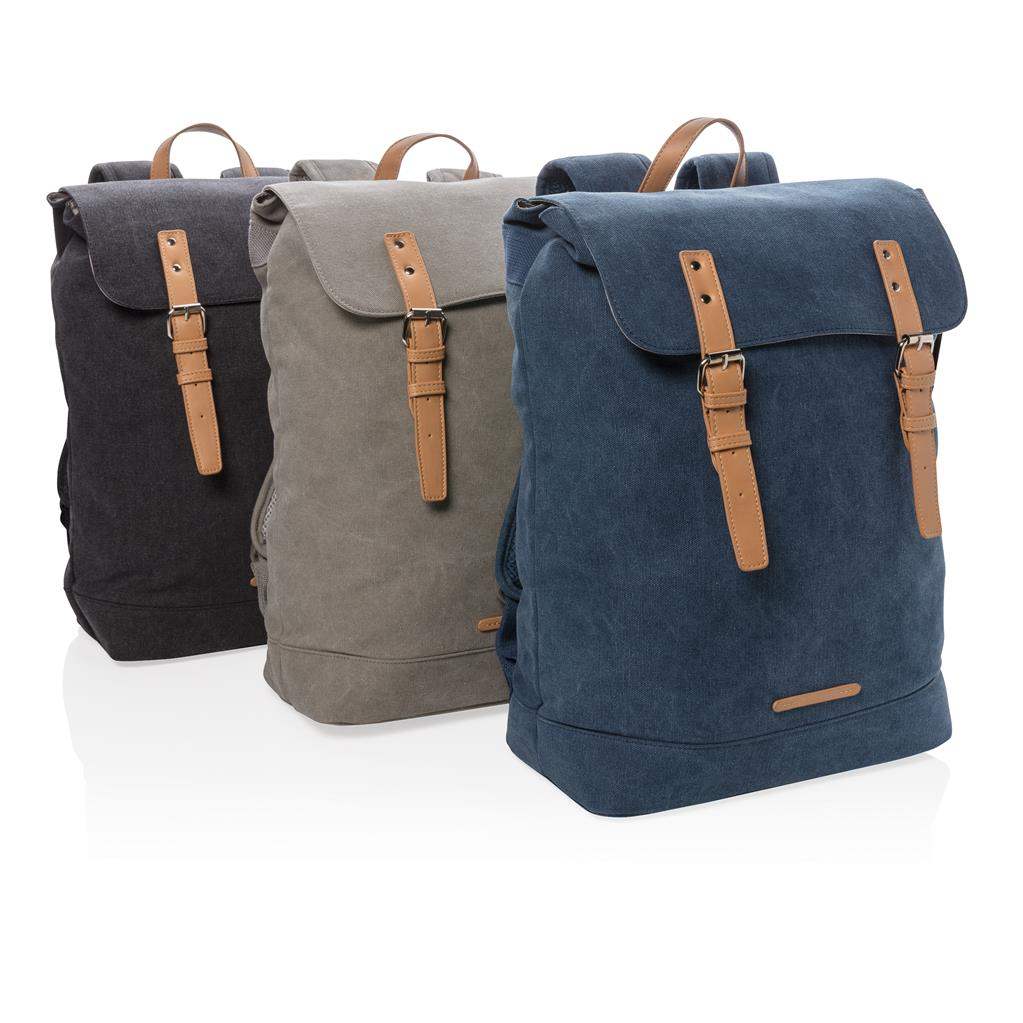 Canvas Laptop Backpack PVC Free - The Luxury Promotional Gifts Company Limited