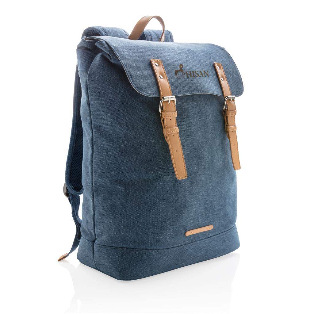 Canvas Laptop Backpack PVC Free - The Luxury Promotional Gifts Company Limited