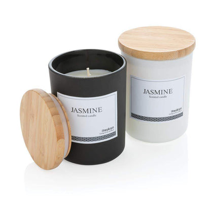 Deluxe Scented Candle with Bamboo Lid - The Luxury Promotional Gifts Company Limited