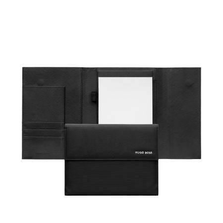 Folder A5 Pinstripe Black by Hugo Boss - The Luxury Promotional Gifts Company Limited