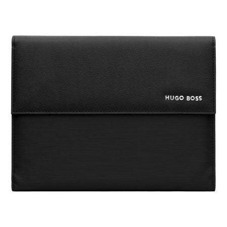 Folder A5 Pinstripe Black by Hugo Boss - The Luxury Promotional Gifts Company Limited