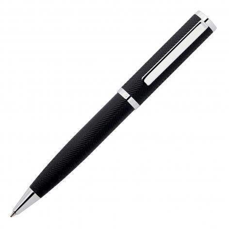 Formation Herringbone Chrome Ballpoint Pen by Hugo Boss