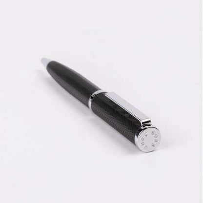 Formation Herringbone Chrome Ballpoint Pen by Hugo Boss