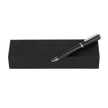 Formation Herringbone Chrome Ballpoint Pen by Hugo Boss