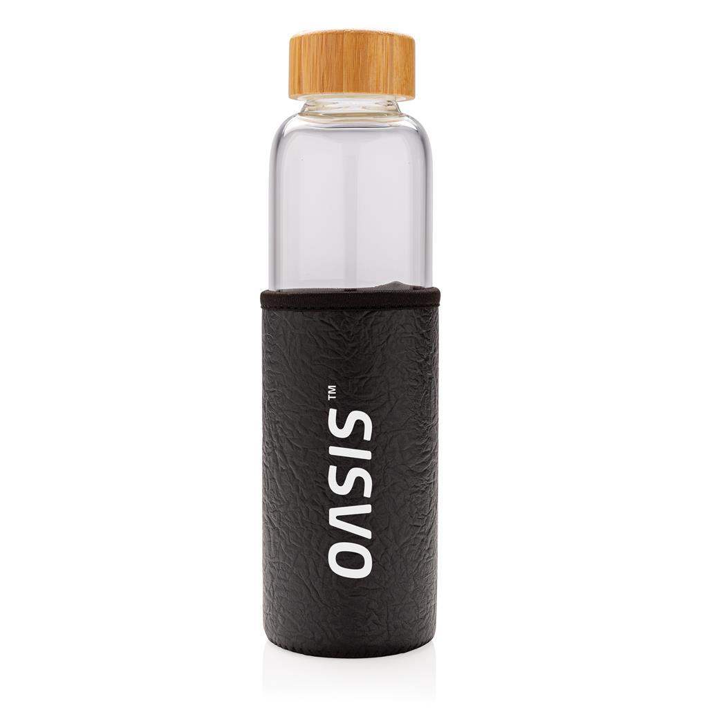 Glass bottle with textured PU sleeve - The Luxury Promotional Gifts Company Limited