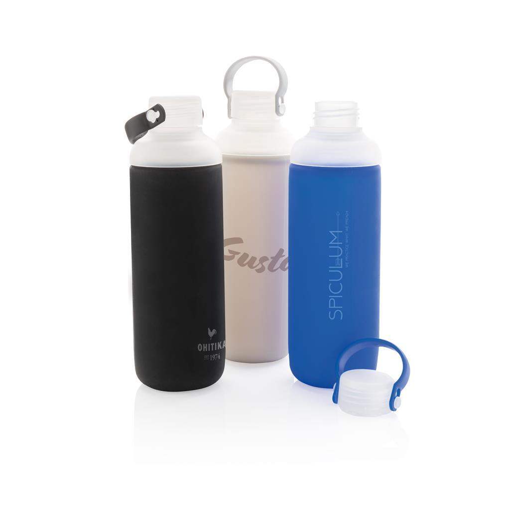 Glass Water Bottle with Silicon Sleeve - The Luxury Promotional Gifts Company Limited