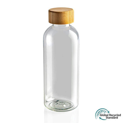 GRS RPET Bottle with FSC Bamboo Lid
