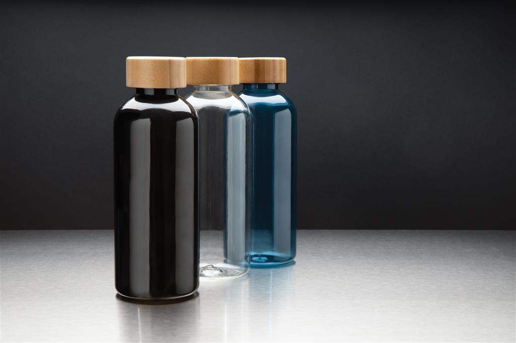GRS RPET Bottle with FSC Bamboo Lid