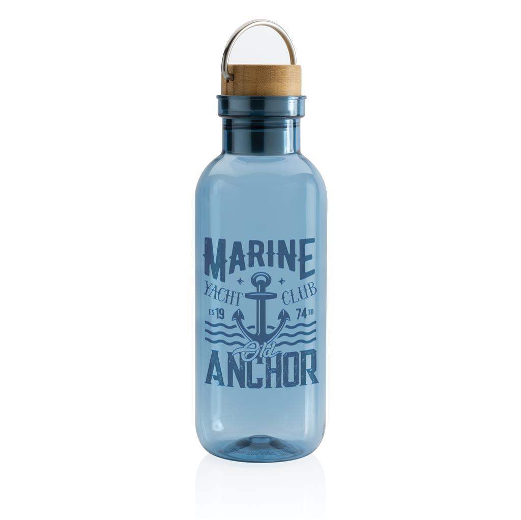 GRS RPET Bottle with FSC Bamboo Lid and Handle