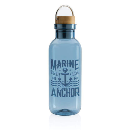 GRS RPET Bottle with FSC Bamboo Lid and Handle