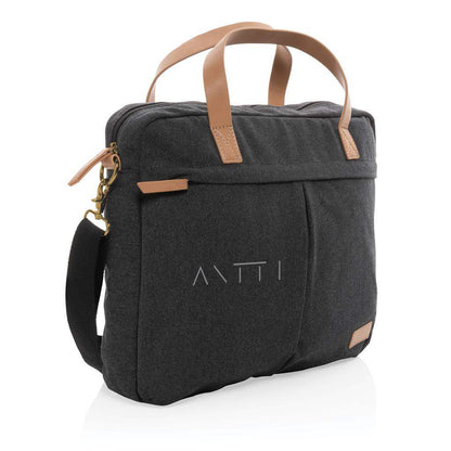 Impact AWARE 16 oz recycled canvas laptop bag - The Luxury Promotional Gifts Company Limited