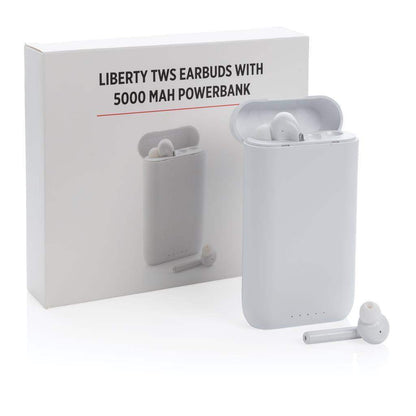 Liberty TWS earbuds with 5.000 mAh Powerbank - The Luxury Promotional Gifts Company Limited