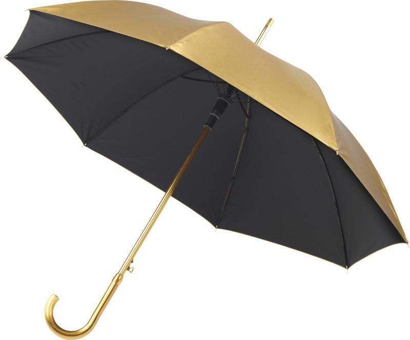Metallic Gold or Silver Double Layered Walking Umbrella - The Luxury Promotional Gifts Company Limited