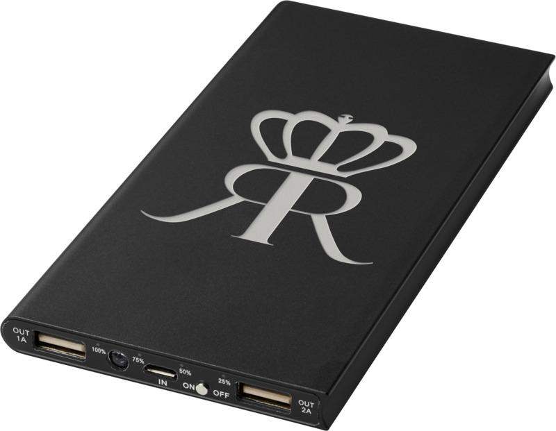 Plate 8000 mAh Aluminium Power Bank - The Luxury Promotional Gifts Company Limited