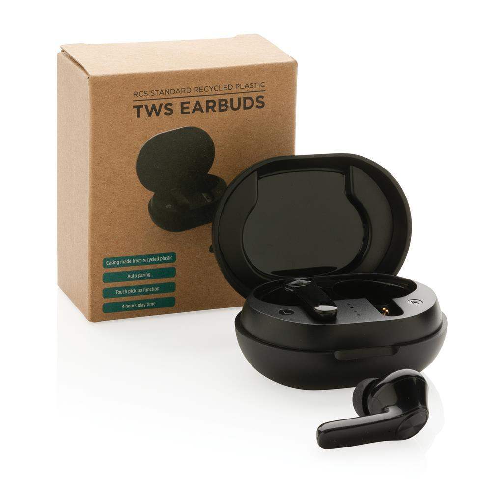 RCS Standard Recycled Plastic TWS Earbuds - The Luxury Promotional Gifts Company Limited