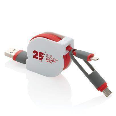 Retractable 3 in 1 Cable - The Luxury Promotional Gifts Company Limited