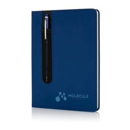 Standard Hardcover PU A5 notebook with Stylus Pen - The Luxury Promotional Gifts Company Limited