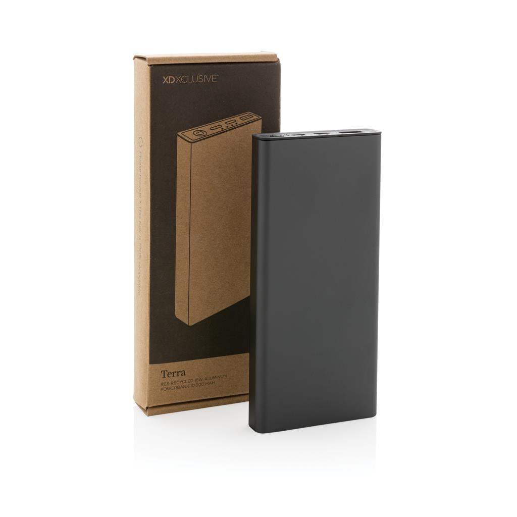 Terra RCS recycled 18W Aluminium Powerbank 10.000 mAh - The Luxury Promotional Gifts Company Limited